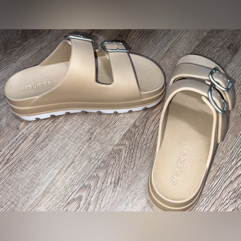 J/Slides Nyc Size 6 Platform Sandals - image 2